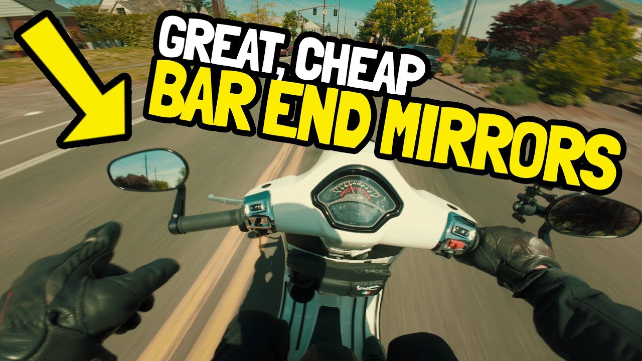 Bar End Mirrors on my Vespa GTS – I Can See Clearly Now
