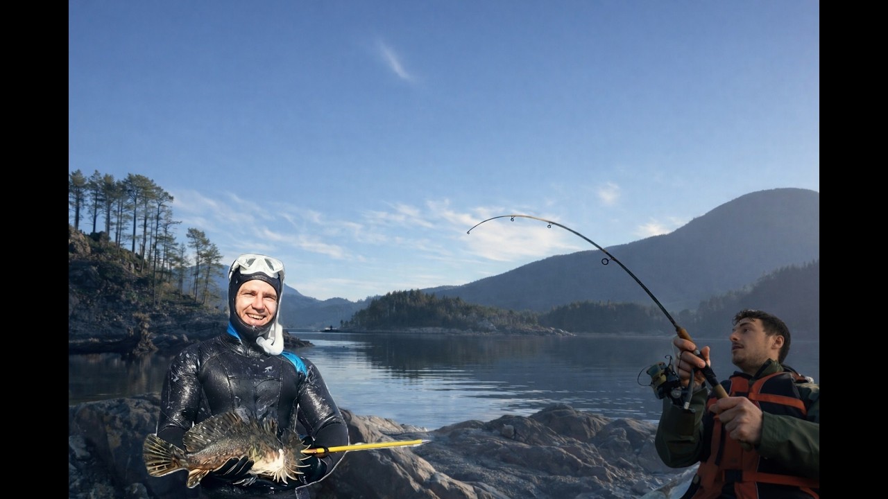 Ocean Canoe Trip - Fishing, Diving , Seafood Catch and Cook - Vancouver Island BC