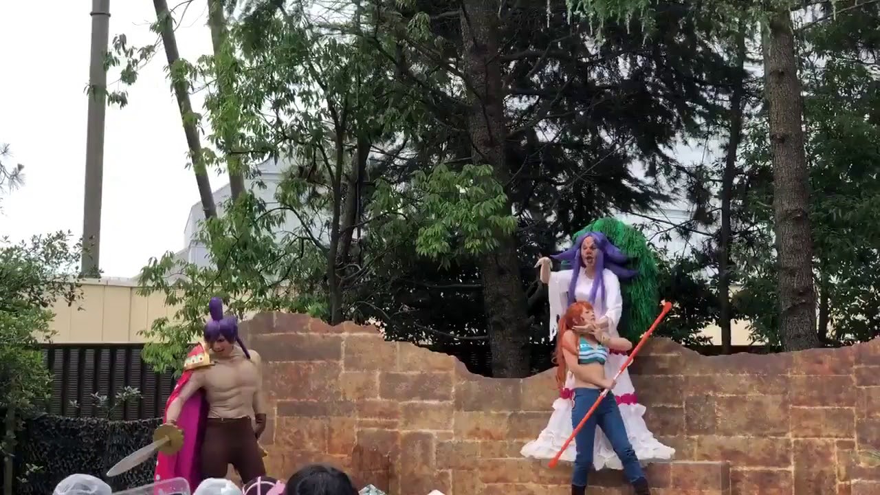 Luffy/Nami & Brook vs. Brulee and Cracker - USJ One Piece Summer Premier 2018