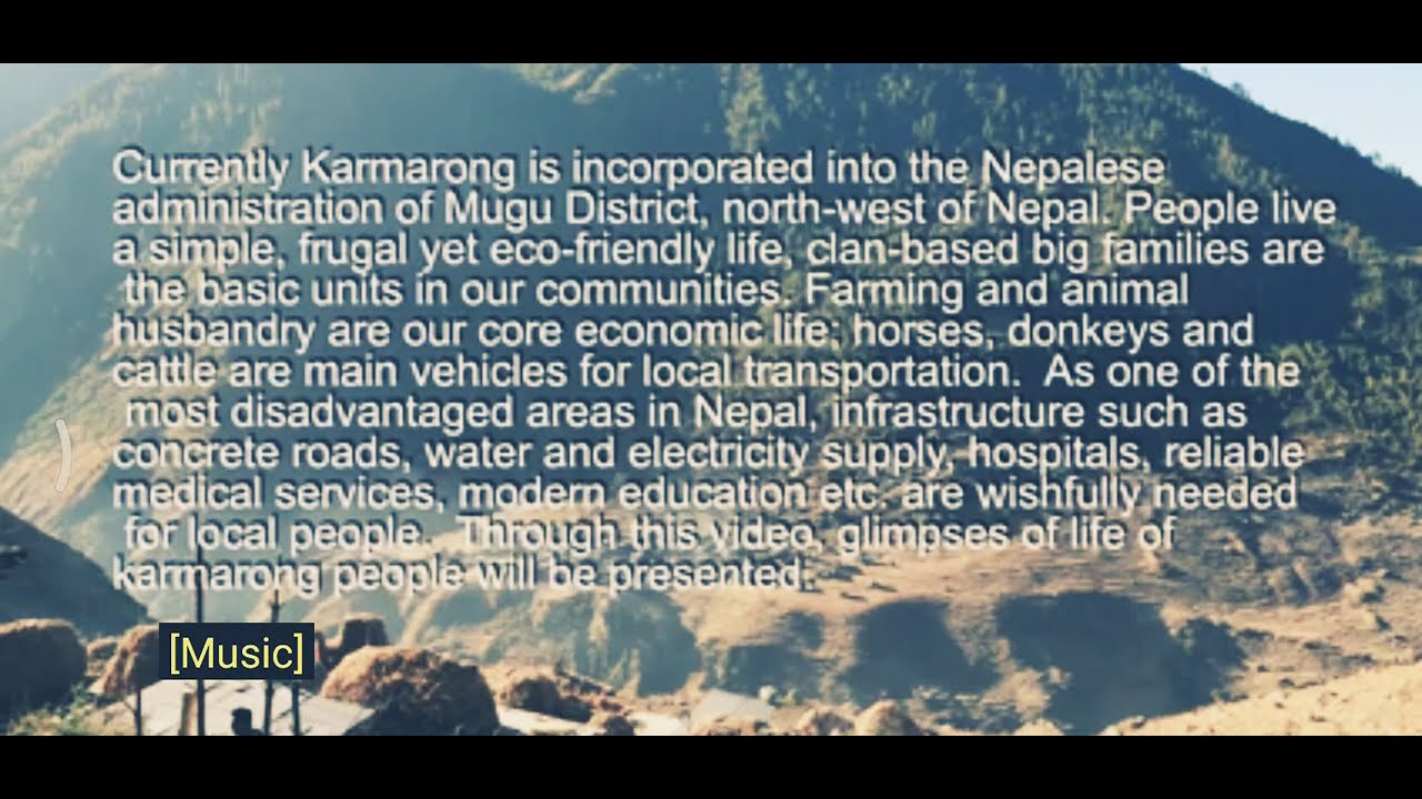 karmarong village video