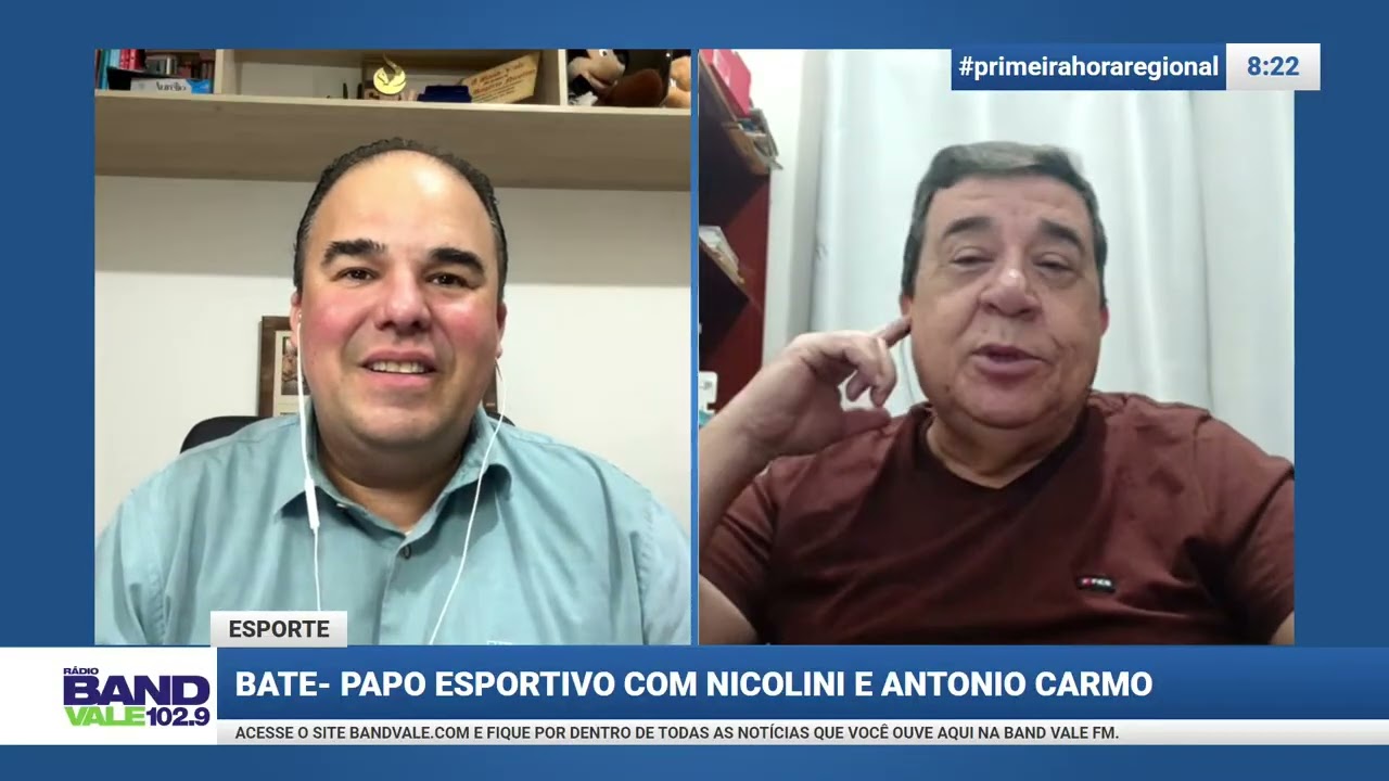 Bate-papo esportivo com Nicolini e Antonio Carmo - 09 de março de 2026