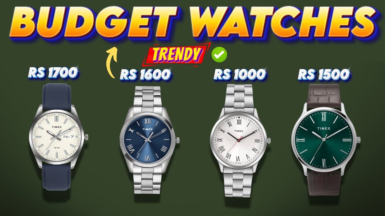 4 Best Stylish Budget Watches Under Rs 1500 in 2026 | For Men | Hindi