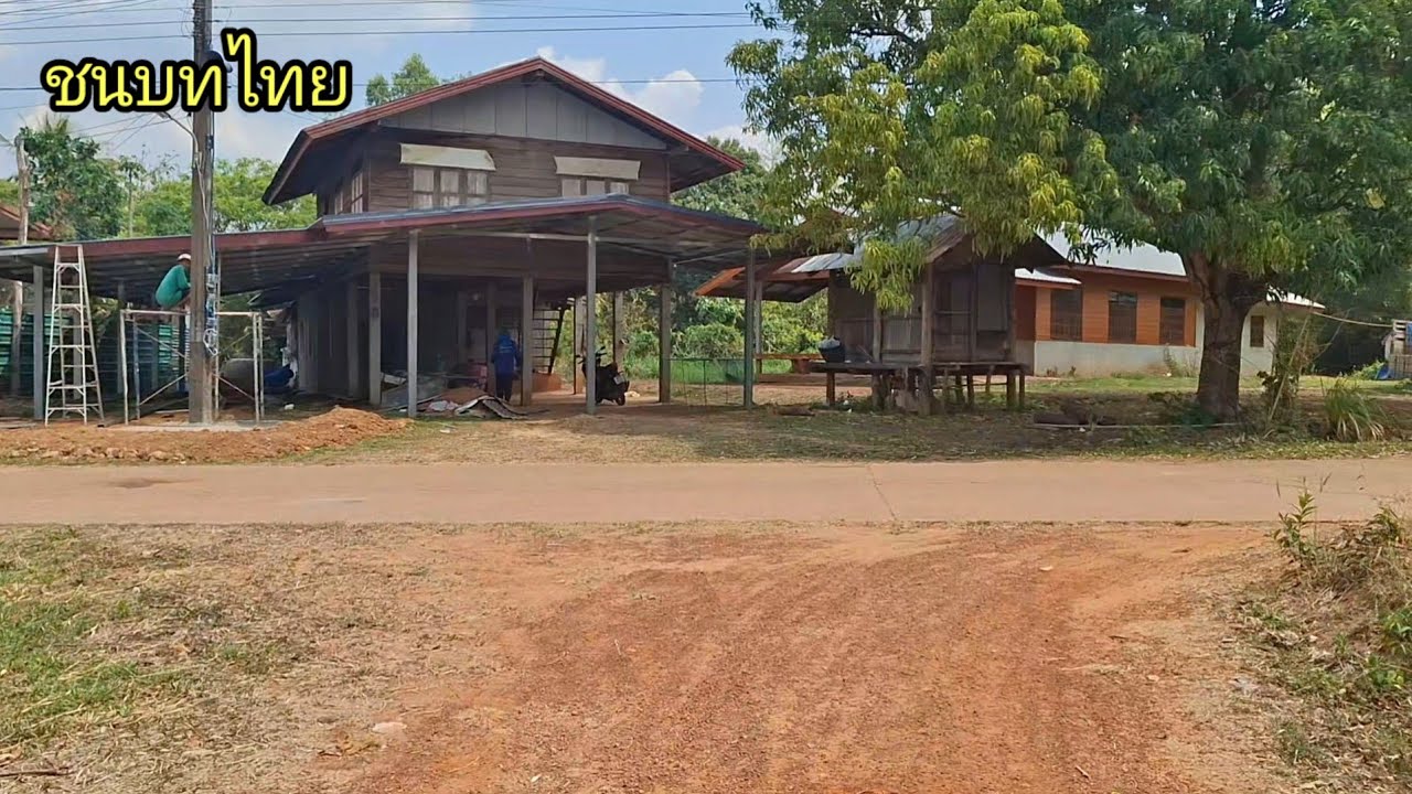 ทางดินแดงชนบทอีสานใต้ หน้าแล้ง อุบลราชธานีสวยงามมาก #ชนบทไทย