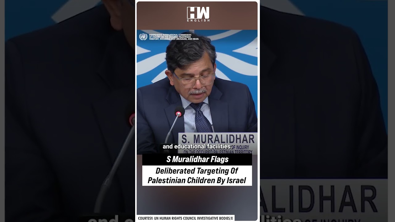 #Shorts | S Muralidhar Flags Deliberated Targeting Of Palestinian Children By Israel | Palestine
