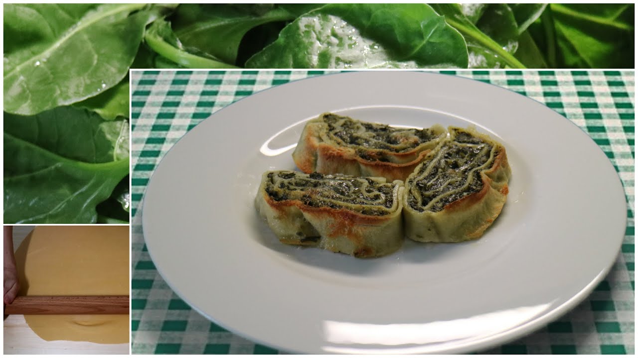 ROTOLO DI PASTA ALL’UOVO CON ERBETTE RICOTTA E CAPRINO