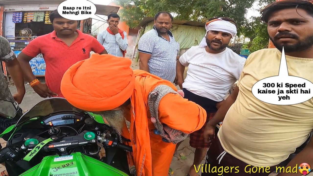 My Villagers Reactions for My Superbike ZX10R|Gorkhpur to lucknow|Z900 Rider