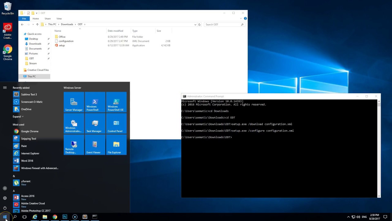 Как установить Office 2016 на виртуальную машину