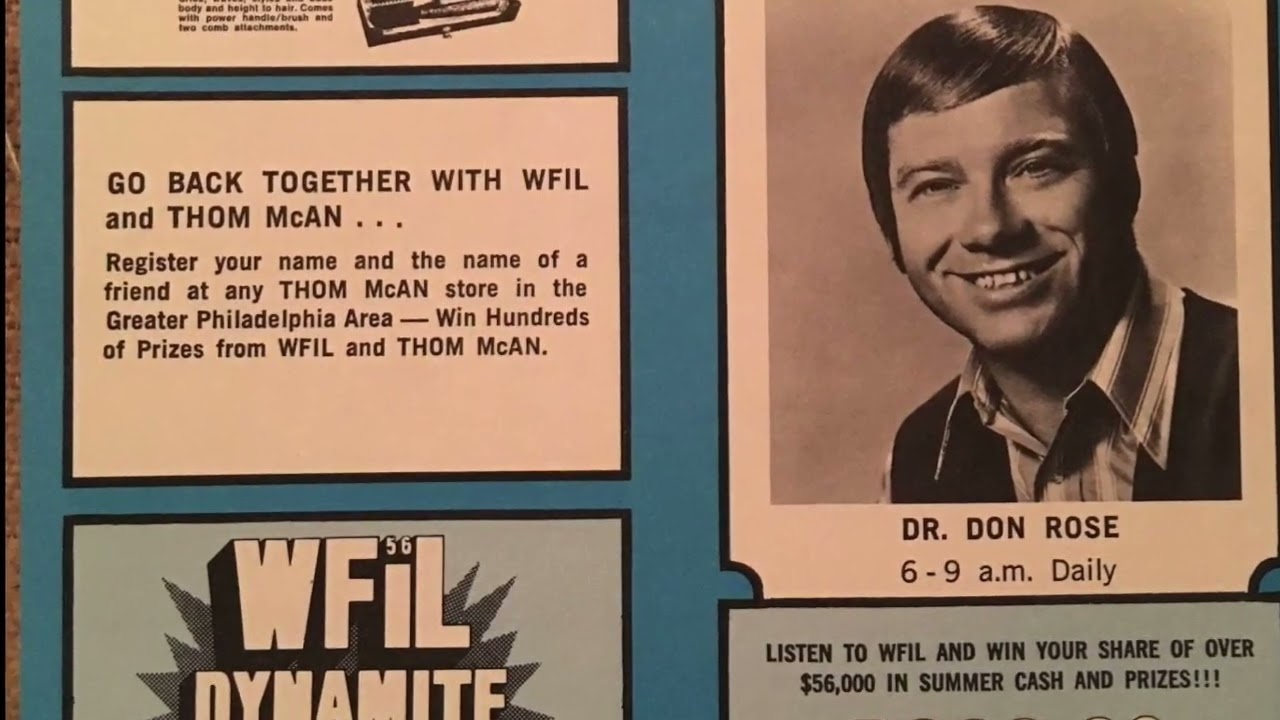 WFIL 56 Philadelphia - Dr Don Rose - 1972 - Radio Aircheck