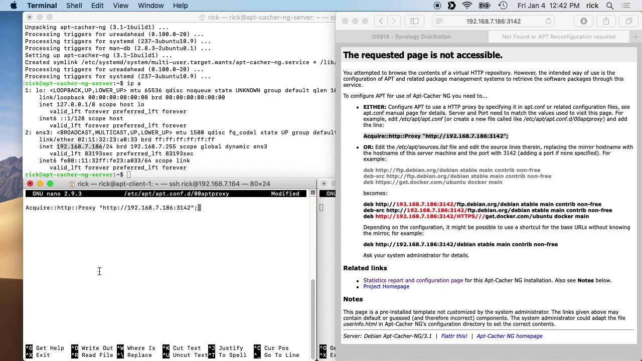 Ubuntu apt-cacher-ng Package Cache Install and Setup