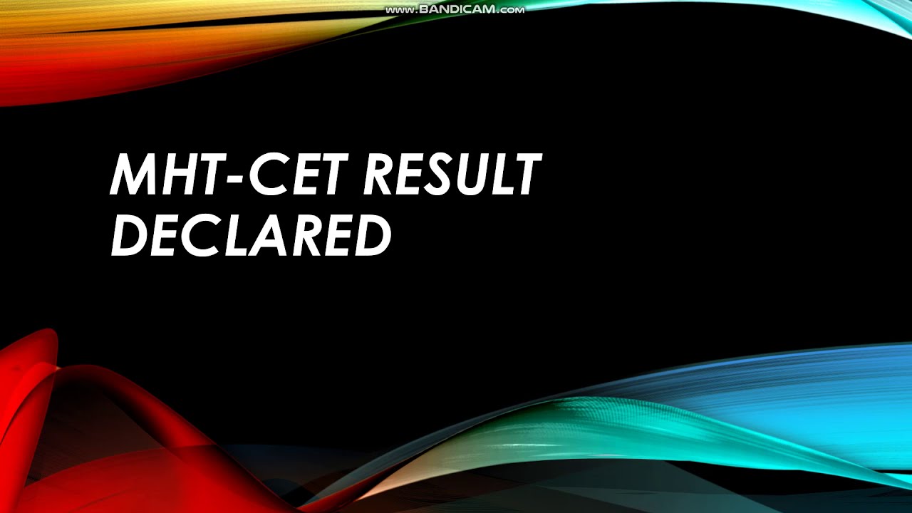 MHT-CET SCORE CARD 2020 STEPS