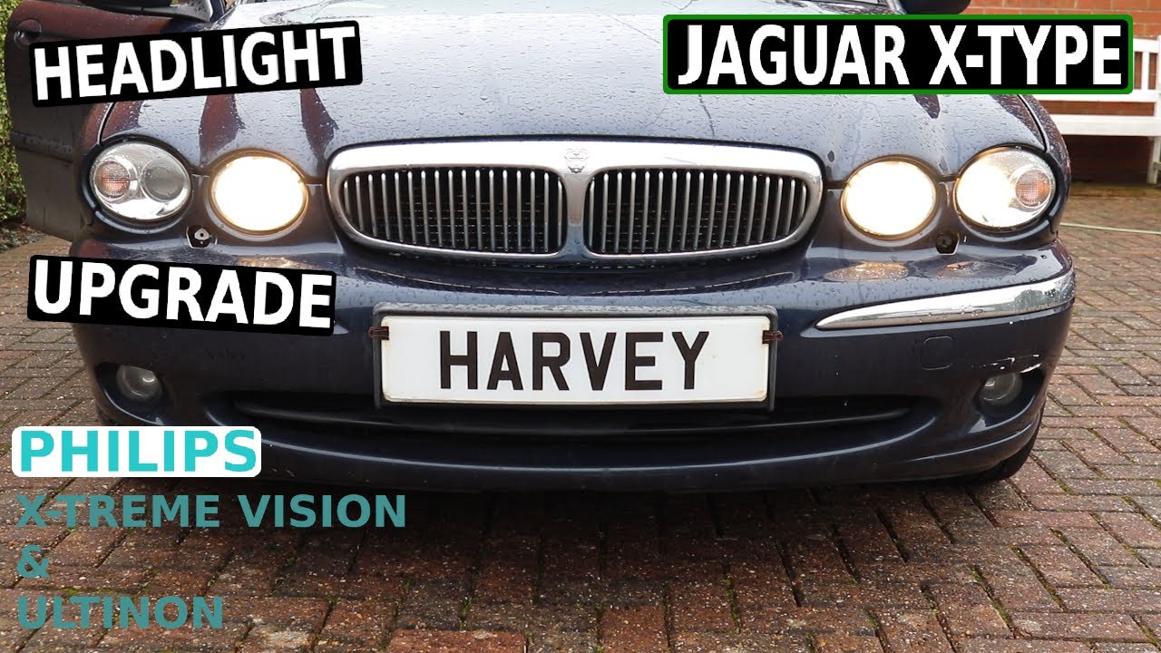 Модернизация фар JAGUAR X-TYPE (ближний свет H1 и W5W)