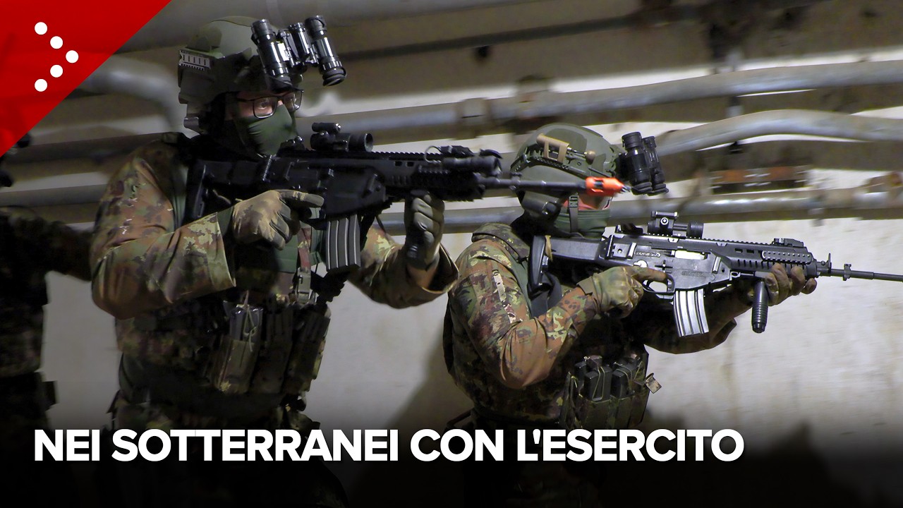 Dentro ai sotterranei con l'Esercito Italiano. L'addestramento con uso di droni terrestri e aerei