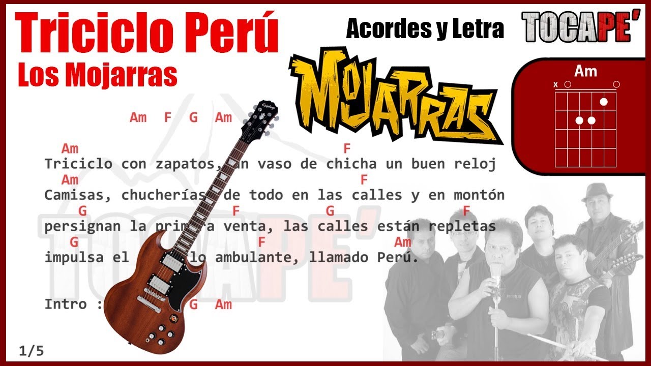 Triciclo Perú - Mojarras - Letra y Acordes
