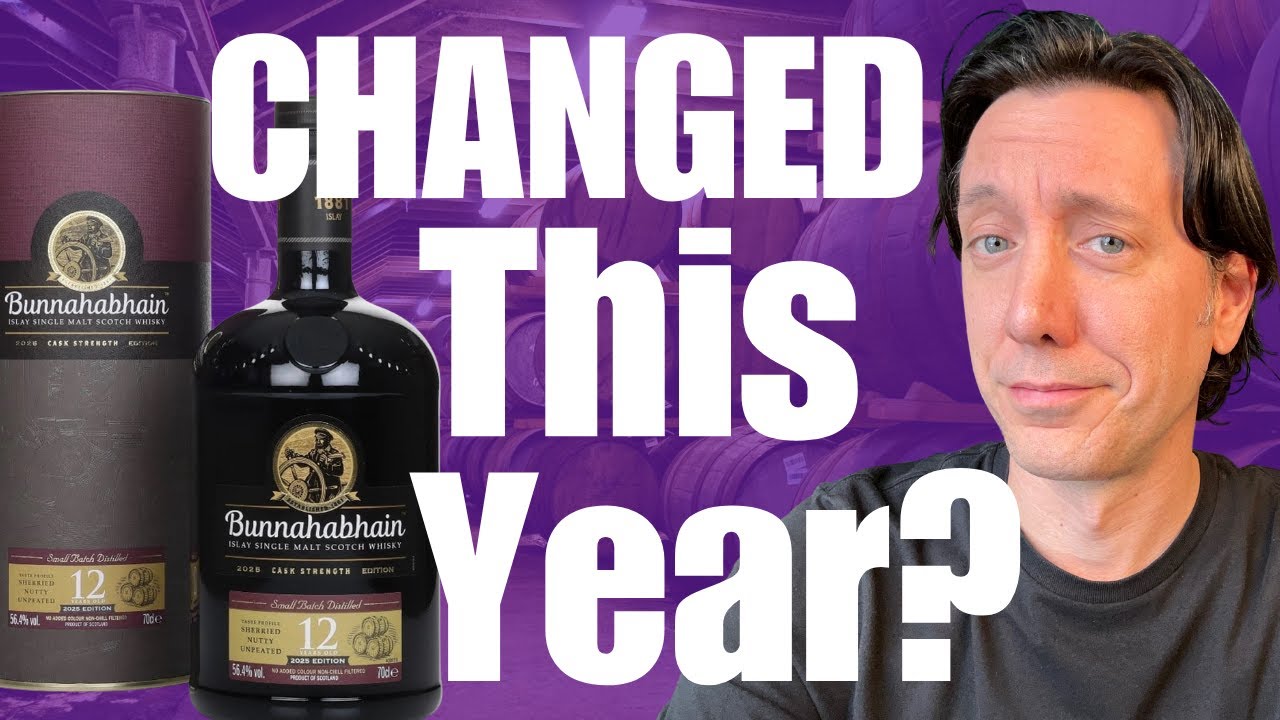 Обзор Bunnahabhain 12 Cask Strength (2025) — сравнение Cask Strength Edition с New Make Spirit!