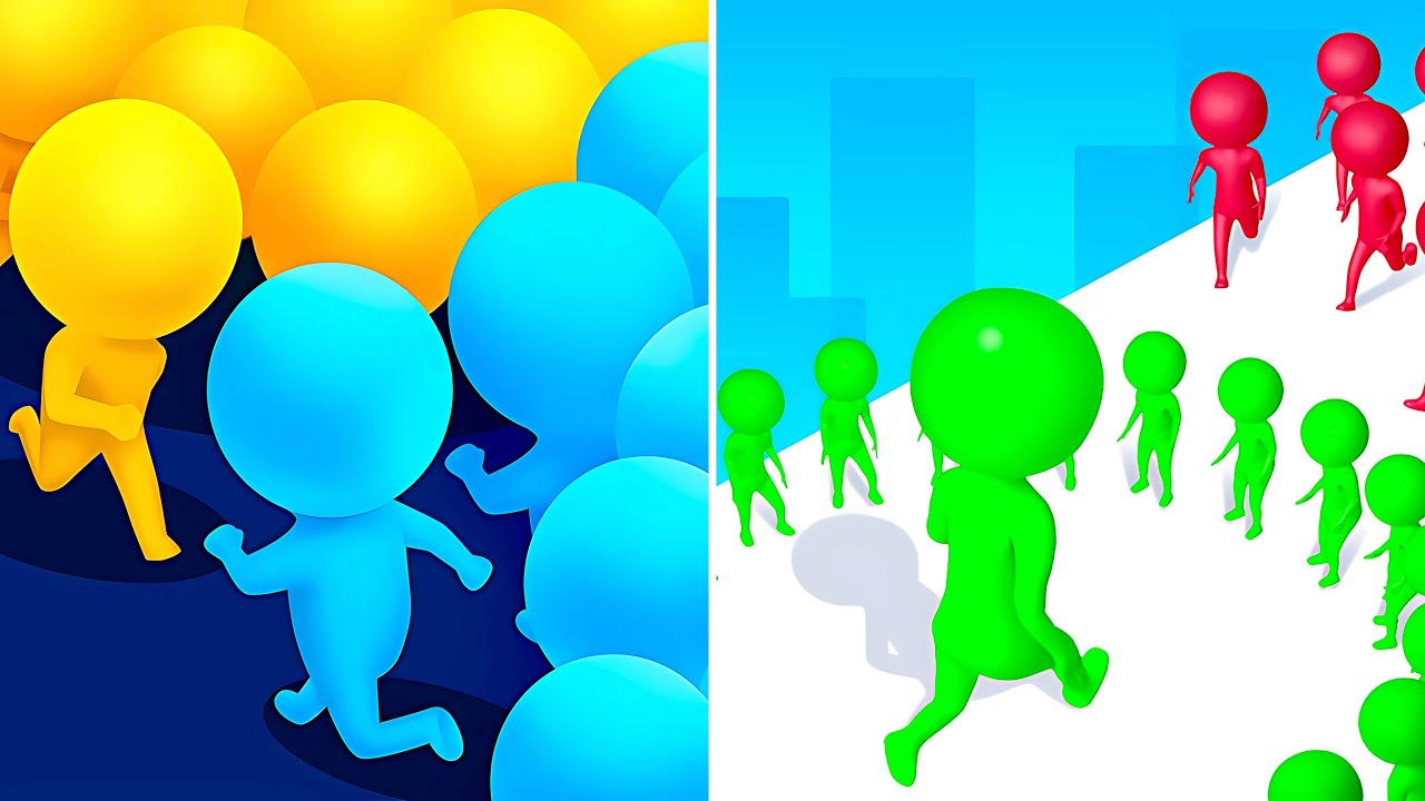 Circle Run Vs Count Master 3D💥🍎💥Walkthrough Android IOS 9999 Levels Gameplay HTR11