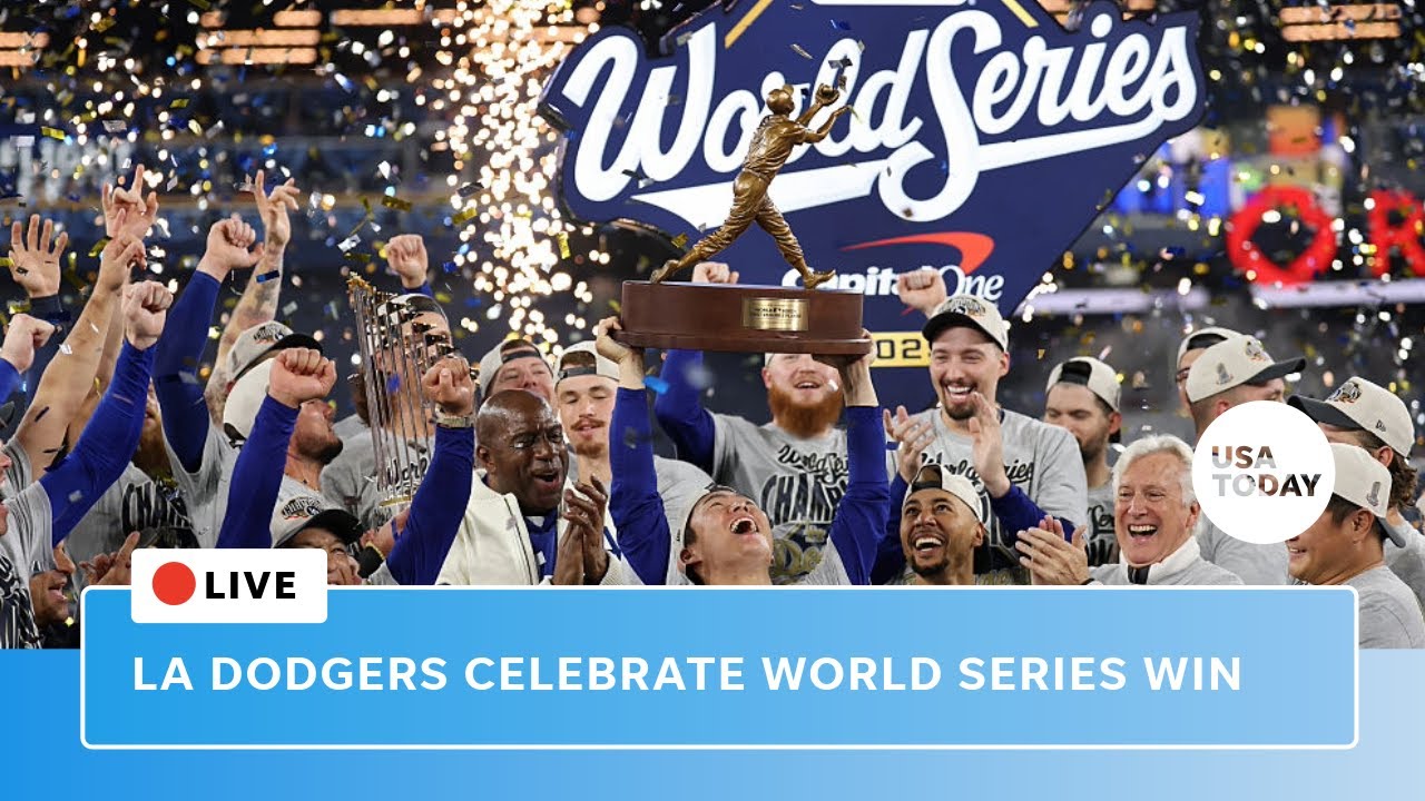 Watch live: Los Angeles Dodgers celebrate World Series win