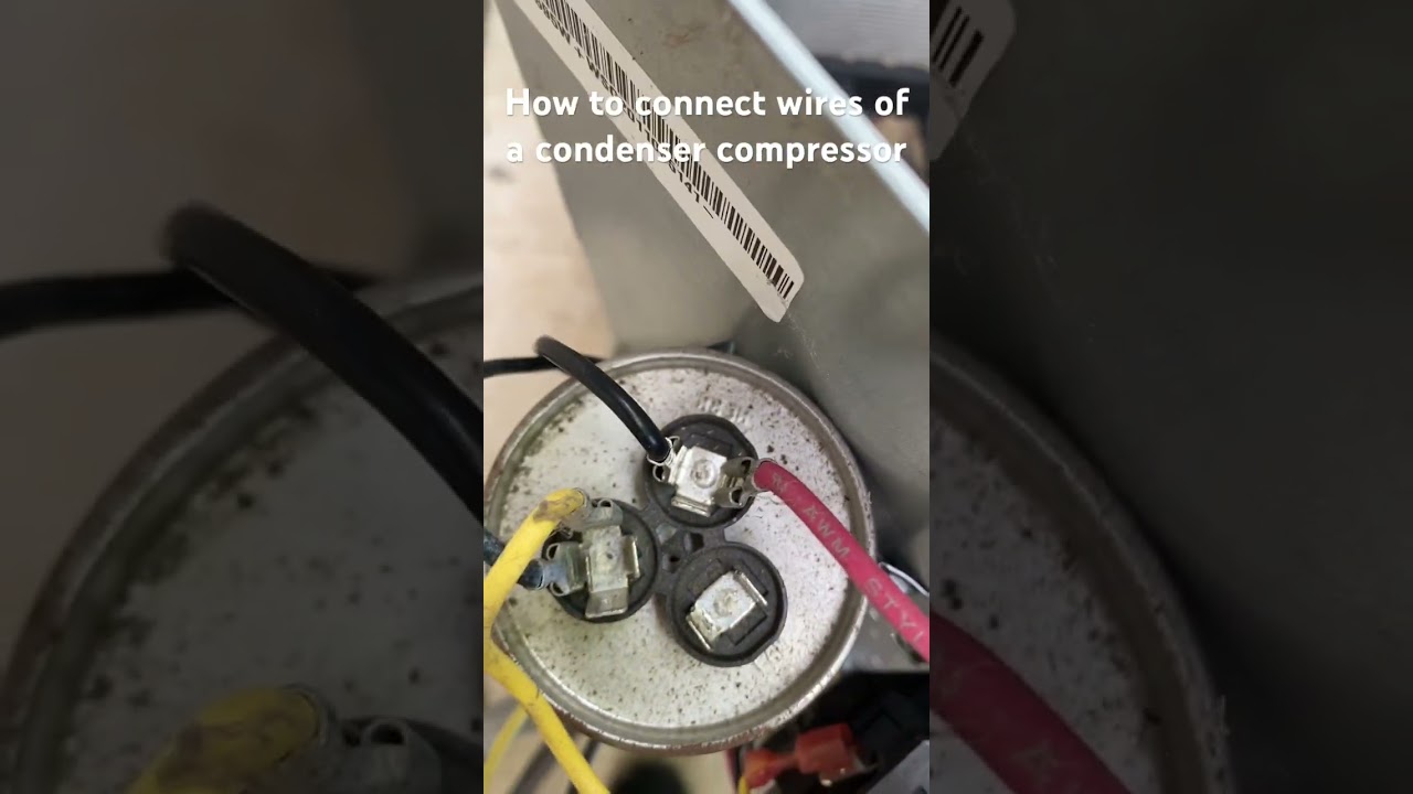 How to connect wires of a condenser compressor #PayMaContracting #HVAC