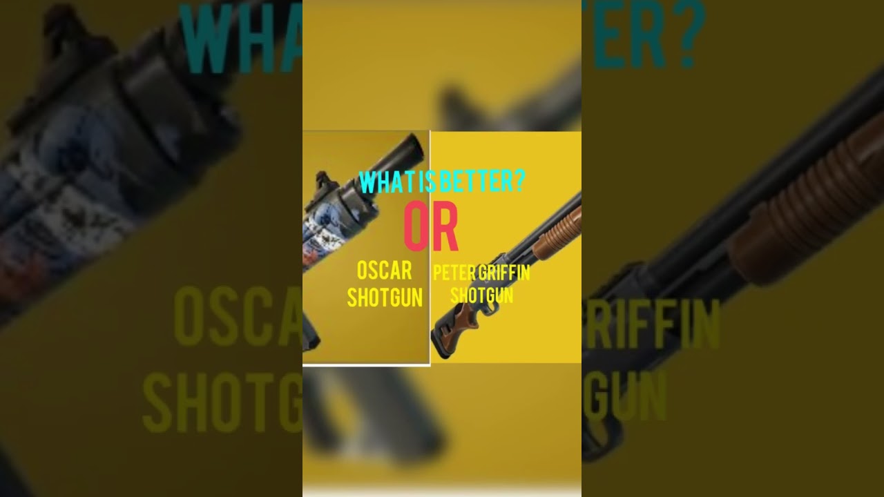 What is better Peter griffin shotgun or Oscar shotgun? #Mythic #fortniteshorts #petergriffin