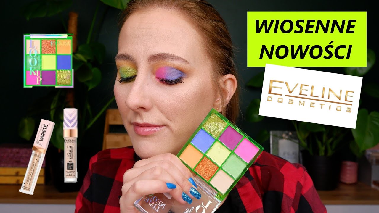 TEST GORĄCYCH NOWOŚCI EVELINE COSMETICS🤩 PALETA NEON LIME |  VARIETE | KOREKTOR W NOWEJ ODSŁONIE