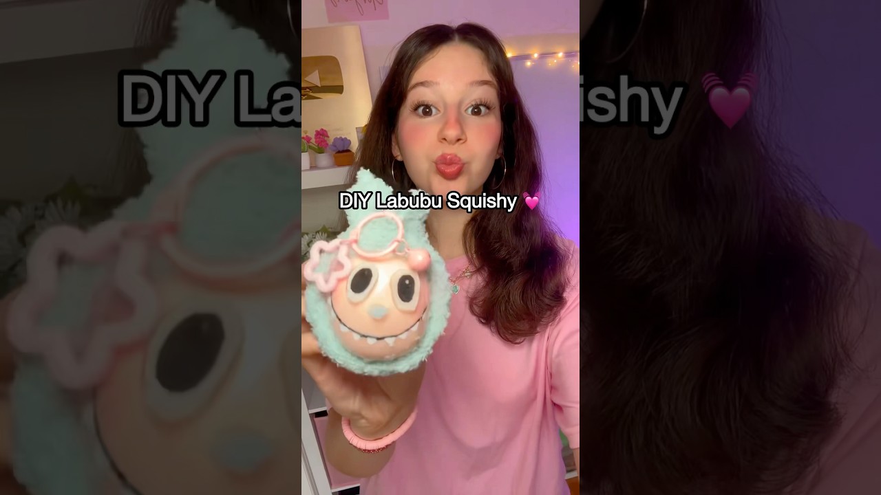 DIY LABUBU NANO TAPE SQUISHY! 😱🎀🫧 *satisfying diy squishy*