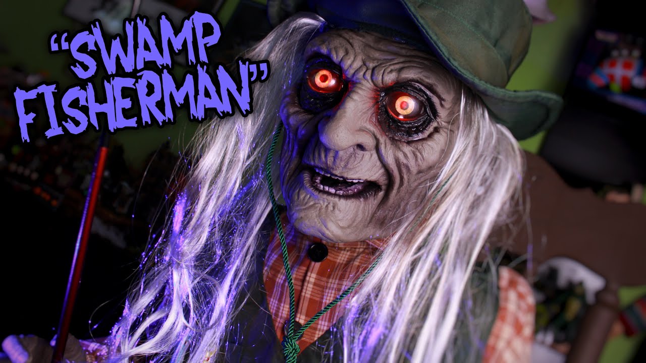 “SWAMP FISHERMAN” Home Depot 2023 Animatronic UNBOXING, SET-UP, DEMO, & REVIEW