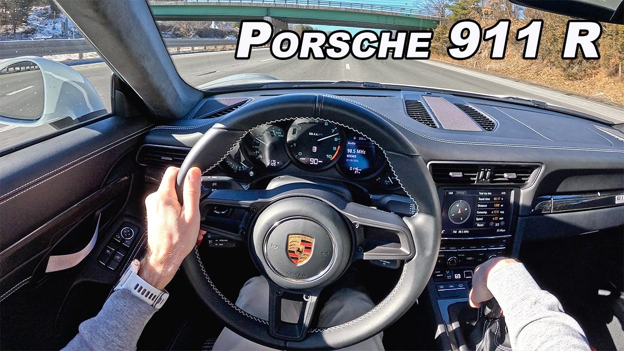 Driving the 2016 Porsche 911 R - The Perfect 500hp Manual Lightweight Flat 6 (POV Binaural Audio)