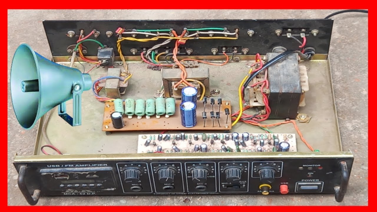 How to repair amplifier ইন্ডিয়ান মাইক মেশিন মেরামত করুন সহজেই এমআর ব্যান্ডের ৭৫ ওয়াট