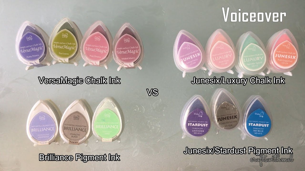[Voiceover] Comparing Ink Pads | VersaMagic/Brilliance vs Junesix/Luxury/Stardust from AliExpress