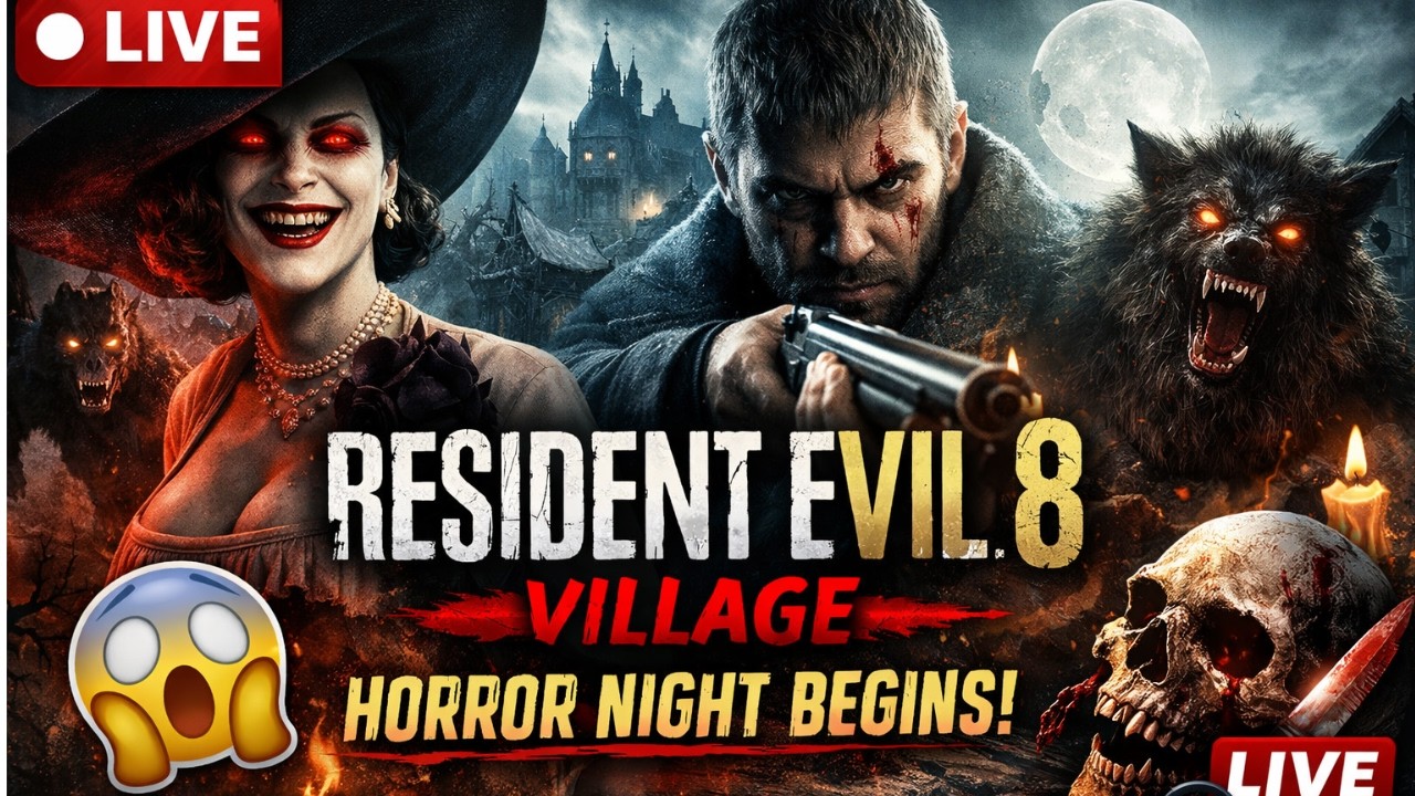 🔴 LIVE:🌑 Shadows of Rose Gameplay Begins! 😱| day 5😱🔥#live #residentevil8 #gaming