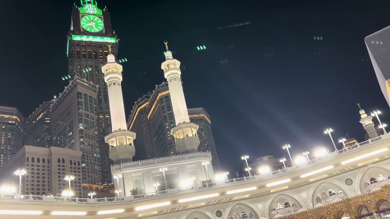 Azan ISHA at Makkah Haram♥️♥️#ramzan #allah #kabbah #front #mashaallah 