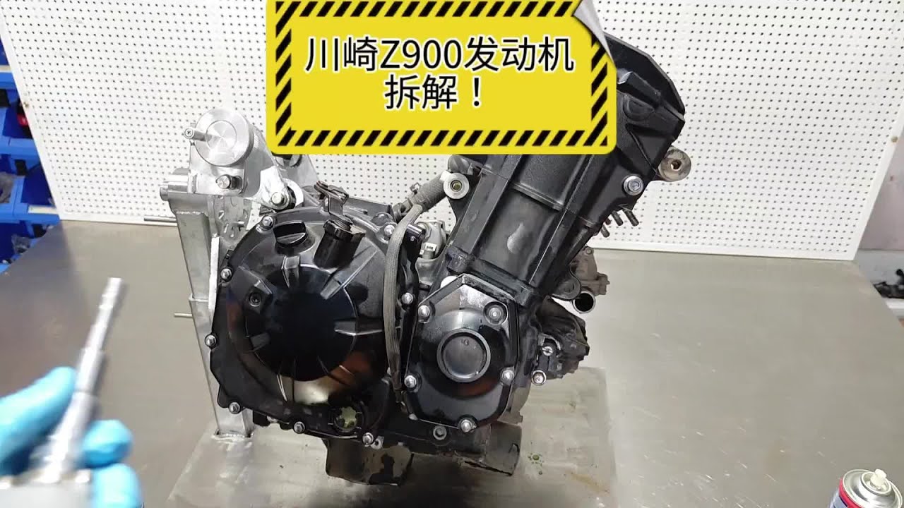川崎z900發動機拆解，沒想到居然拉瓦了，真不知道車主能把它造成啥樣了