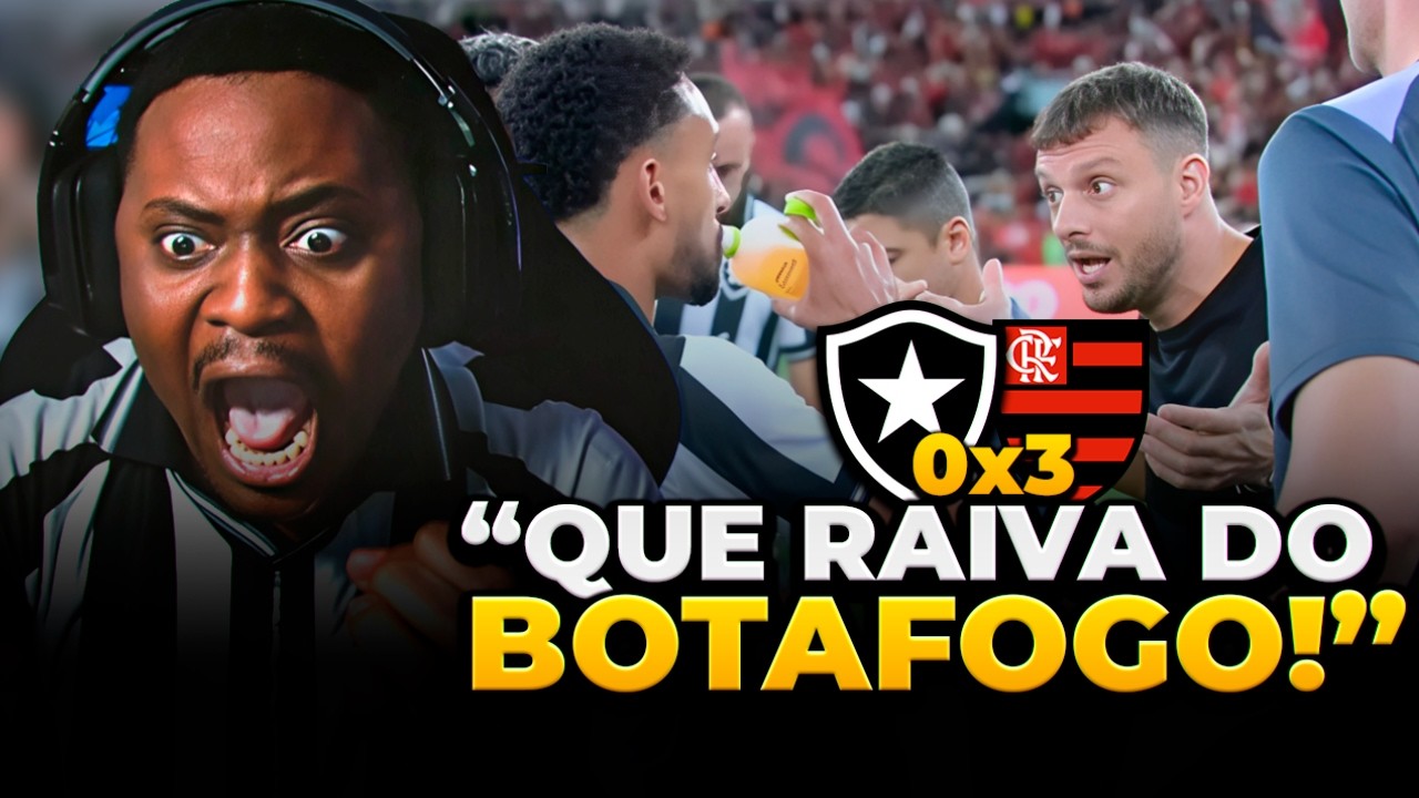 BOTAFOGO PERDE OUTRO CL&Aacute;SSICO EM CASA!! BOTAFOGO 0x3 FLAMENGO - BRASILEIR&Atilde;O - REACT