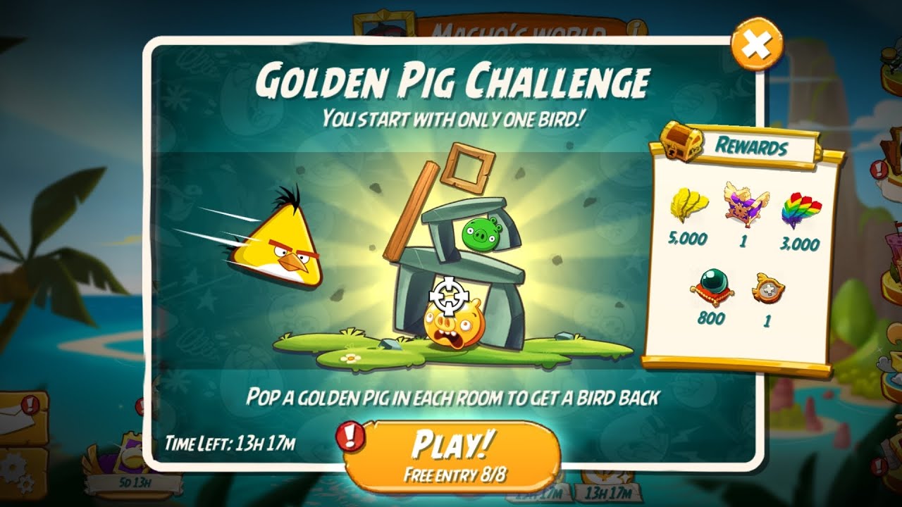 GOLDEN PIG CHALLENGE | CHUCK | ANGRY BIRDS 2 | 26th July 2025