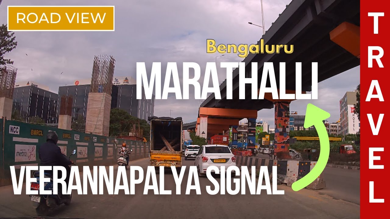 Drive from Veerannapalya Signal to Marathahalli | Bengaluru