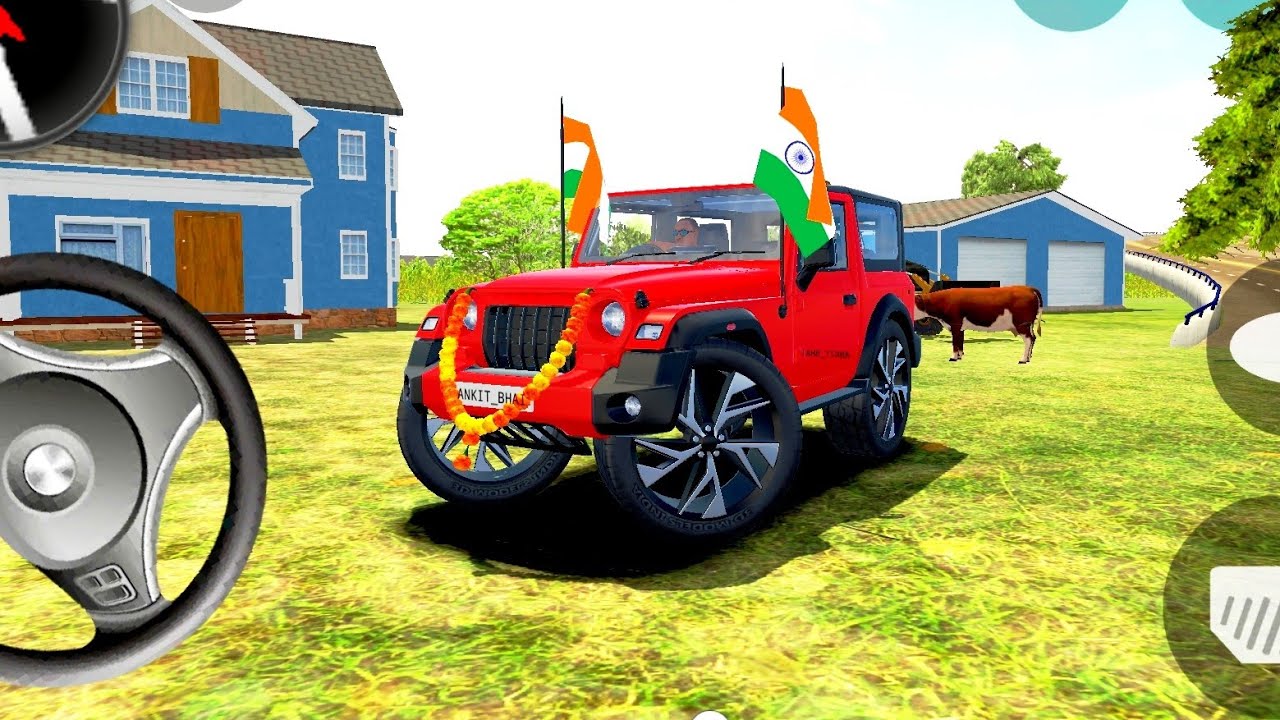 modified mahindra thar😈 indian 🇮🇳 red 🔴 thar (gaadi wala game) android gameplay#2026#trend