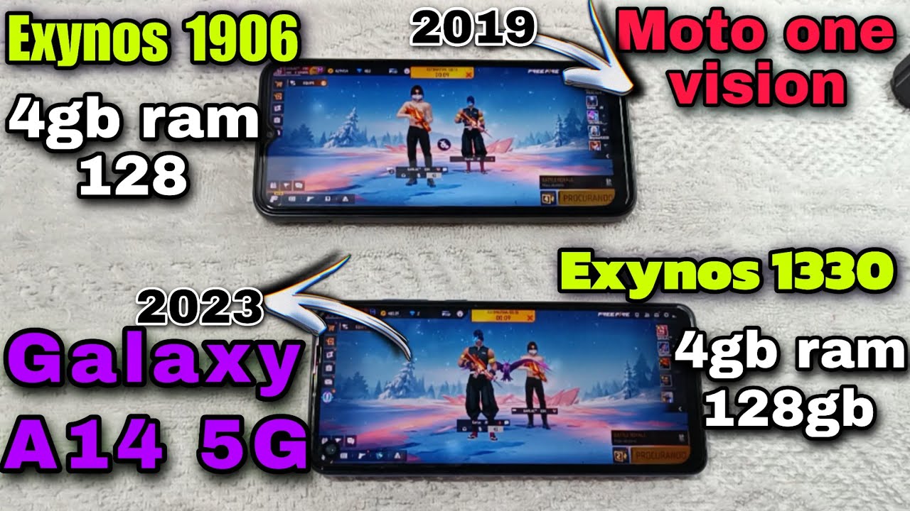A14 5G vs MOTO ONE VISION OS DOIS COM PROCESSADORES EXYNOS