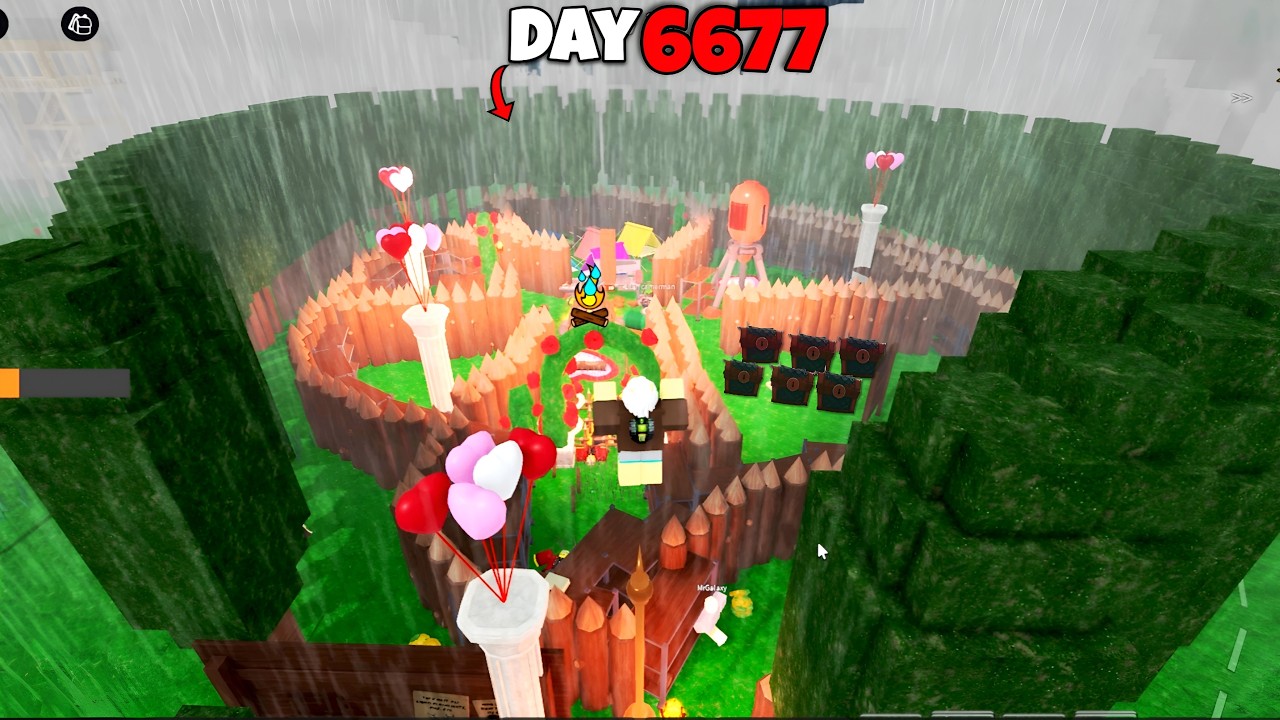 I HELP RANDOM PLAYER TO EASILY SURVIVE 10000 NIGHTS IN 99 NIGHTS IN THE FOREST!