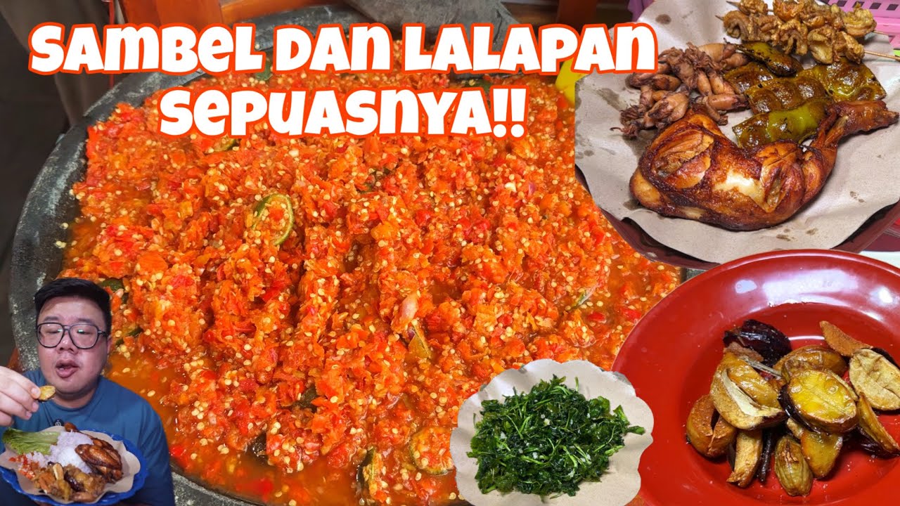 TERSENGAT PEDASNYA SAMBAL DADAK DAN WANGINYA JENGKOL DI WARUNG SUNDA GEROBAKAN PINGGIR JALAN!!