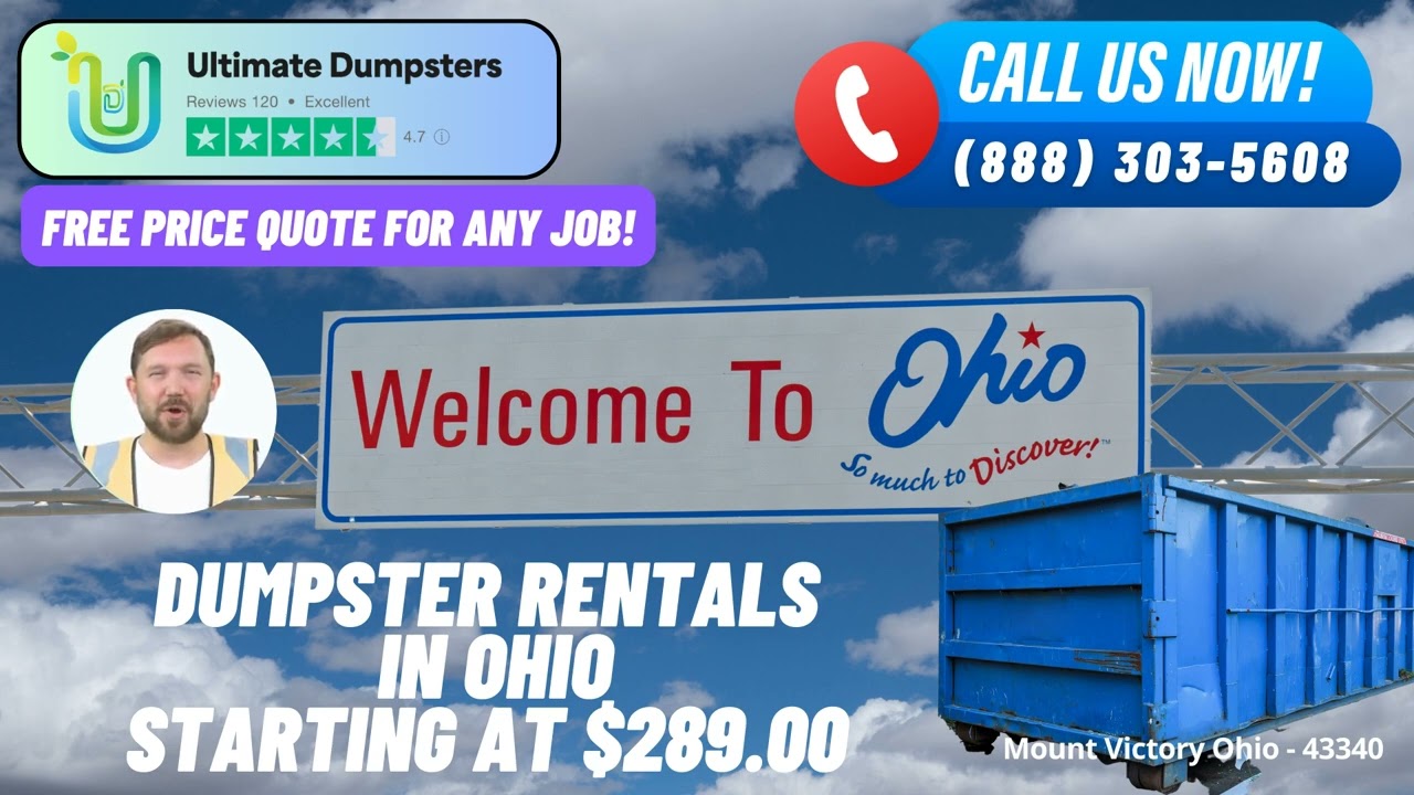 Mount Victory Ohio - Same Day Dumpster Rentals Starting $289