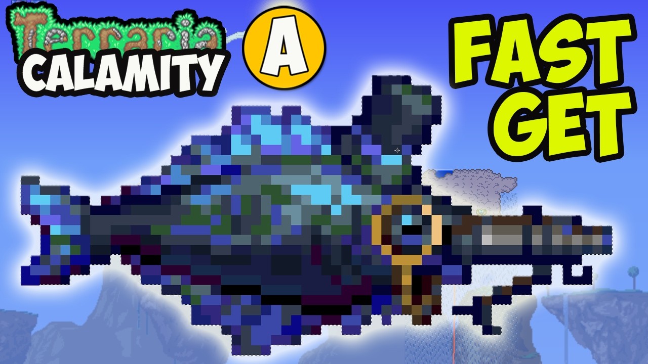 Terraria Calamity Mod how to get HALIBUT CANNON (EASY)