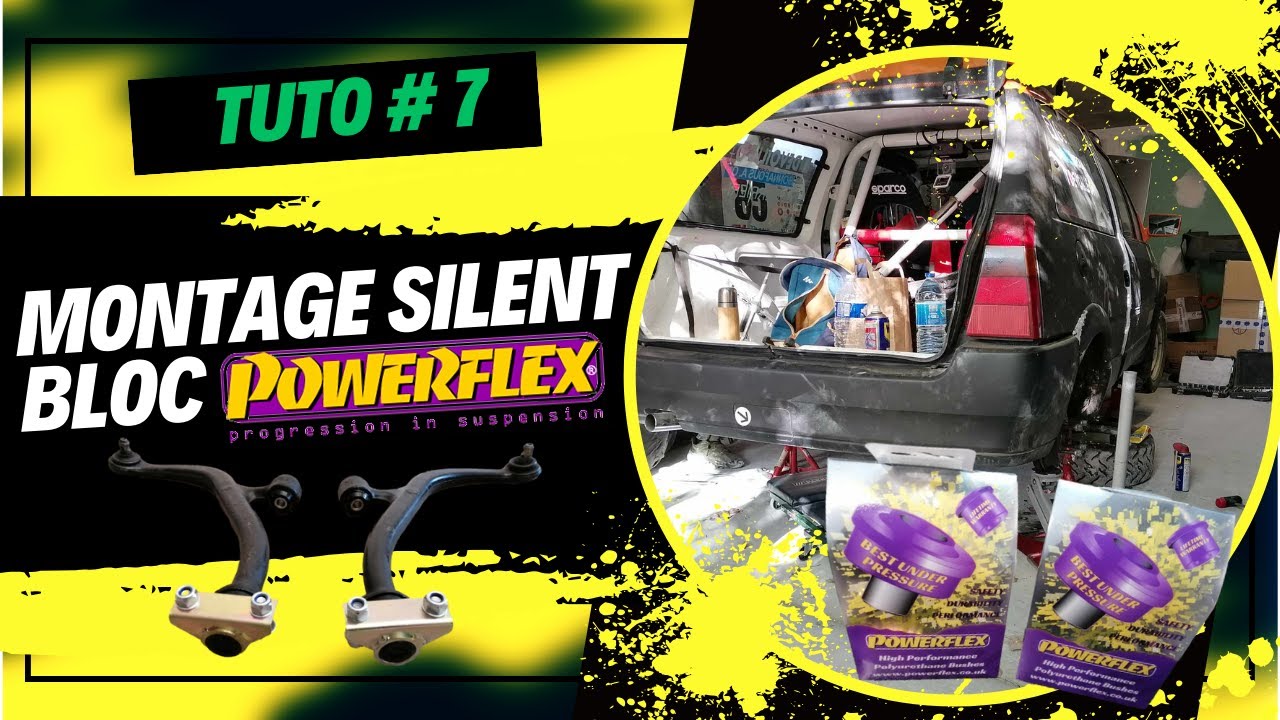 Comment monter des silent bloc POWERFLEX sur triangle Saxo, 106, AX GTi