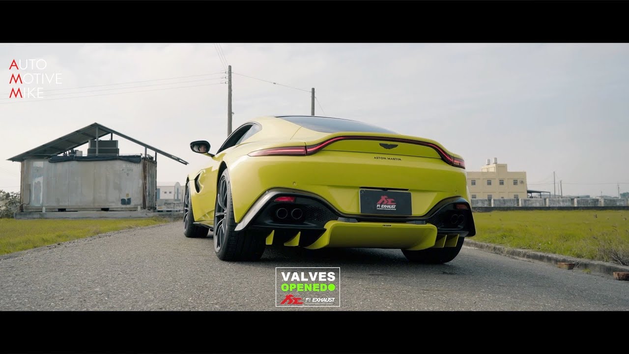 Aston Martin Vantage V8 with valvetronic Fi Exhaust!