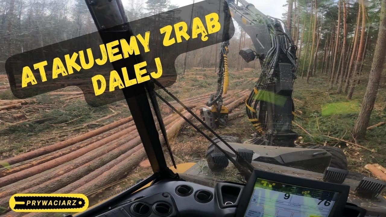 ATAKUJEMY DALEJ🌲OPERATOR HARWESTERA🌲Ponsse Ergo 🌲PRYWACIARZ