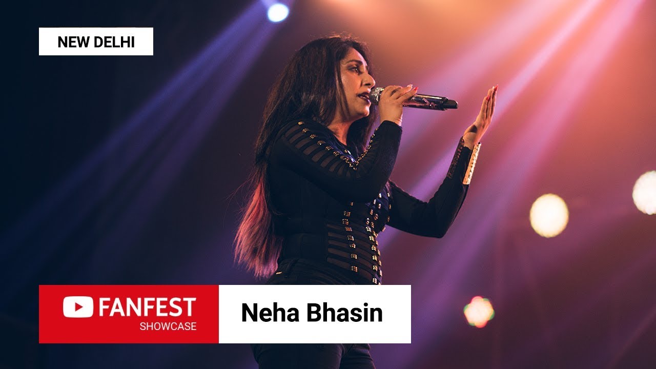 Neha Bhasin @ YouTube FanFest Showcase New Delhi 2018