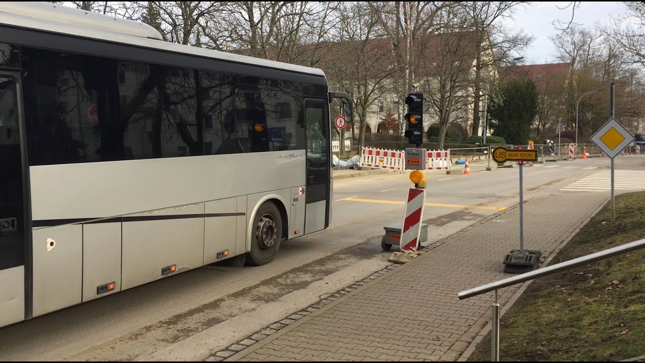 Temporary duty bus stop removal - Patch Barracks.
