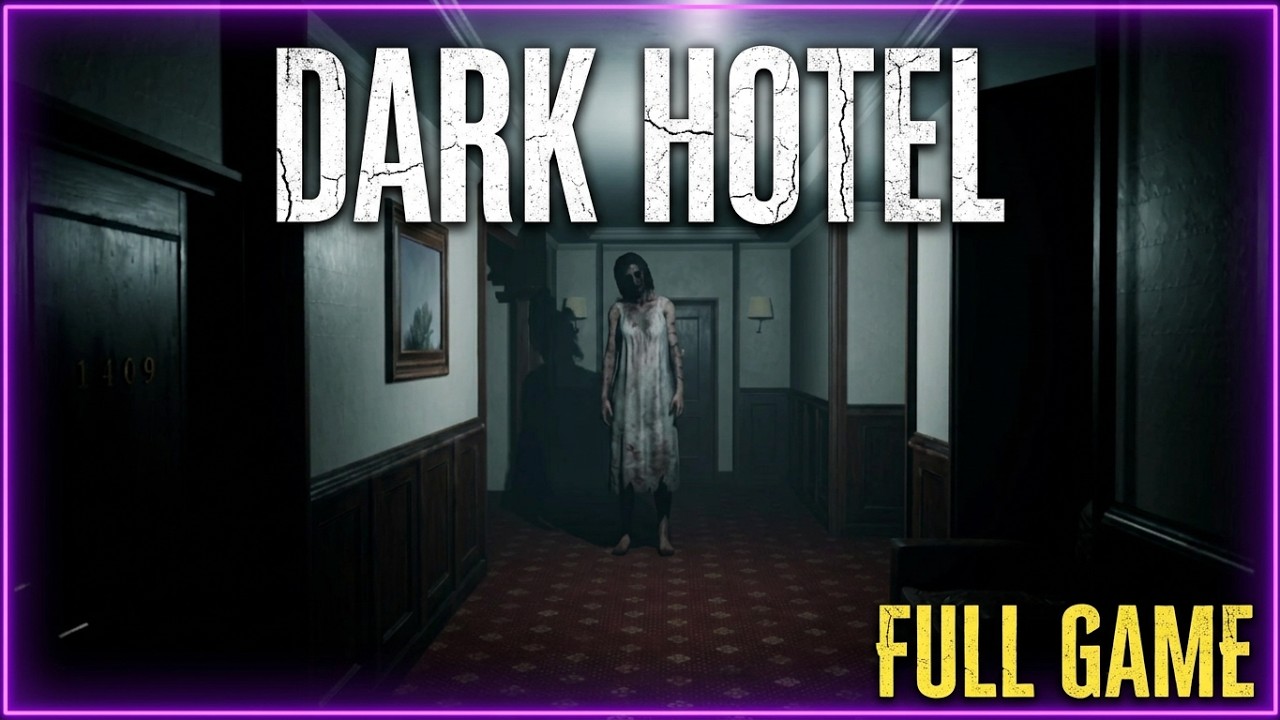 DARK HOTEL Full Gameplay 👁️ Indie Horror Game No Commentary