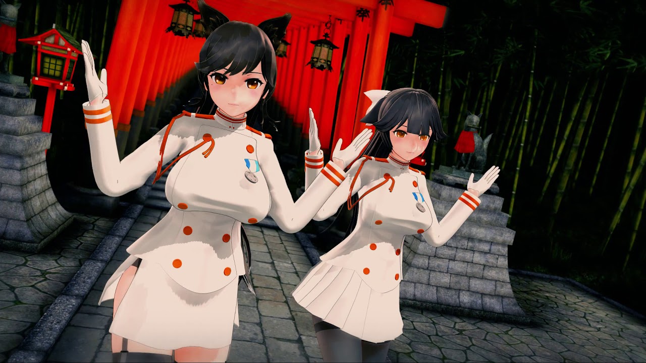 [Azur Lane MMD] IJN Atago & IJN Takao - 《caramel dance MMD cover》