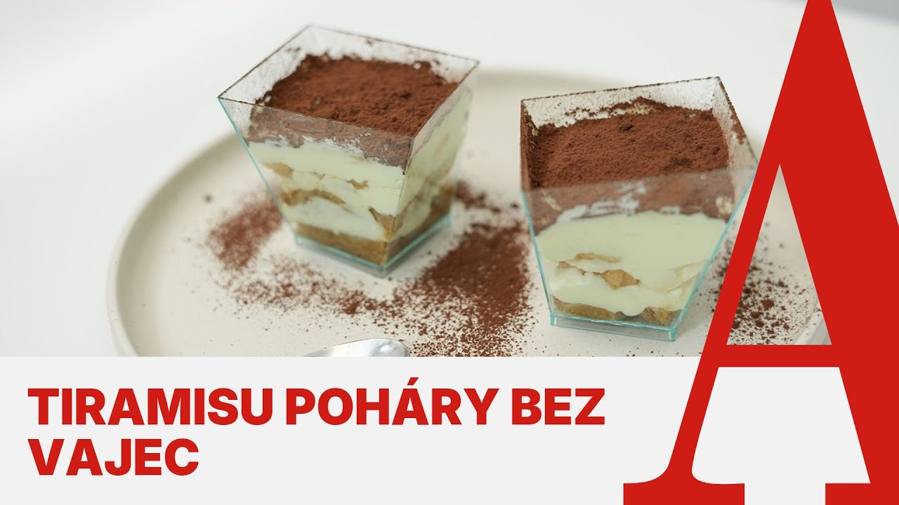 Tiramisu poháry bez vajec