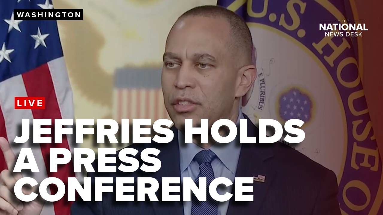 House Minority Leader Hakeem Jeffries holds a press conference