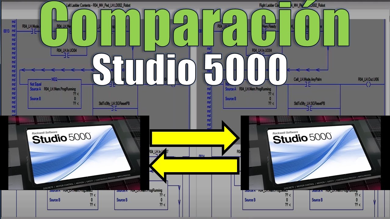 RSlogix Studio 5000 Compare Tool, como comparar dos programas de PLC